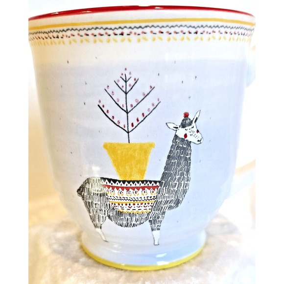 Llama Ceramic Mug World Market 16 Ounces - Picture 2 of 6